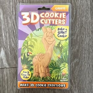 3D Giraffe Cookie Cutter